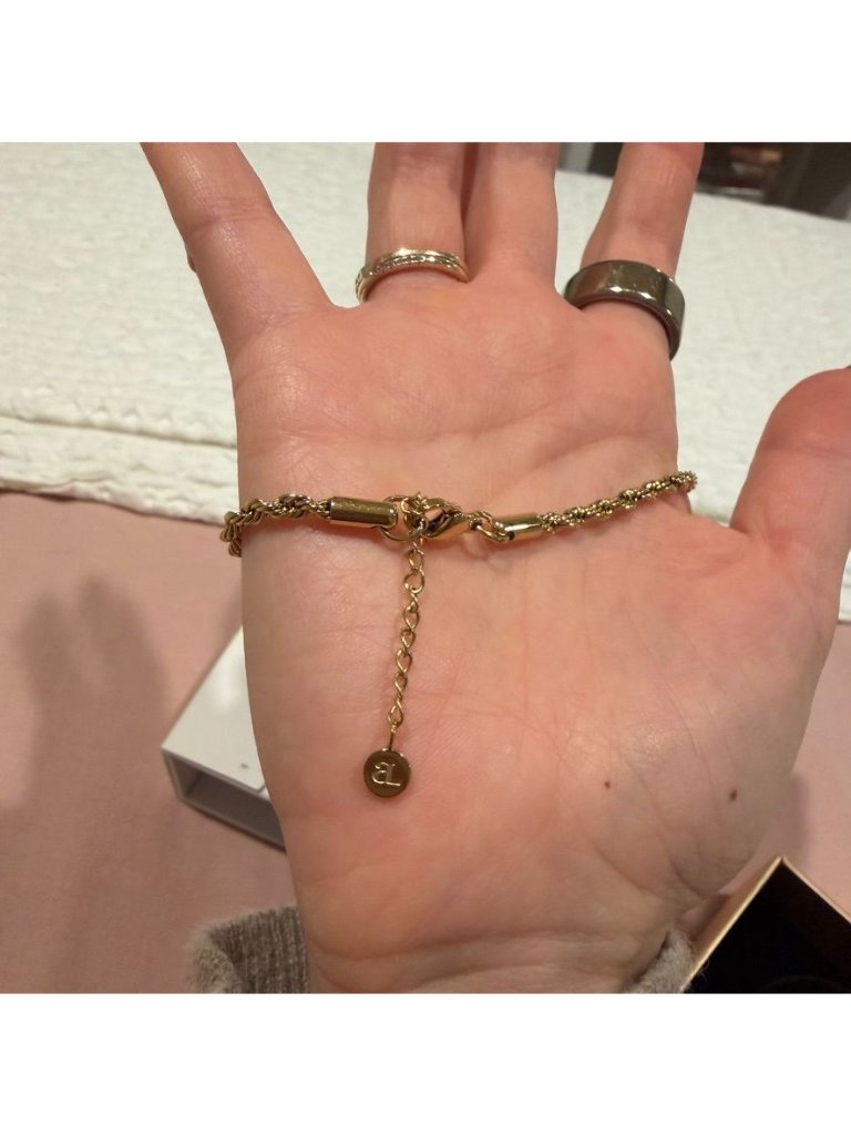 Abbott Lyon Gold Small Rope Chain Bracelet Nib — image 5 of 6